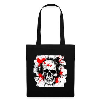 Skull Trash Polka Biker Culture - Tote Bag - black - Front
