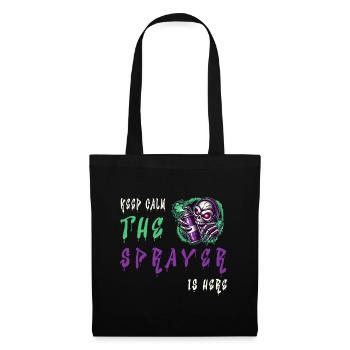 Keep Calm – Le pulvérisateur - Sac en tissu - noir - Devant