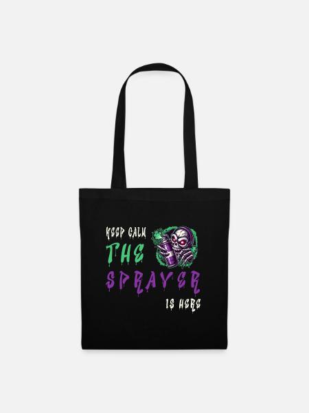 Keep Calm – The Sprayer - Stoffbeutel - Schwarz