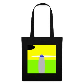 Space Landscape - Tote Bag - black - Front
