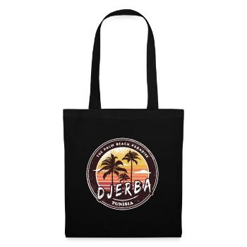 Djerba Tuneisen Palm Tree Design - Tote Bag - black - Front