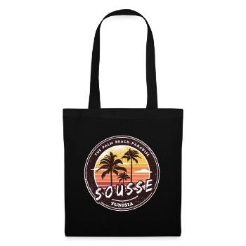 Sousse Palm Trees Vintage Design - Tote Bag - black - Front