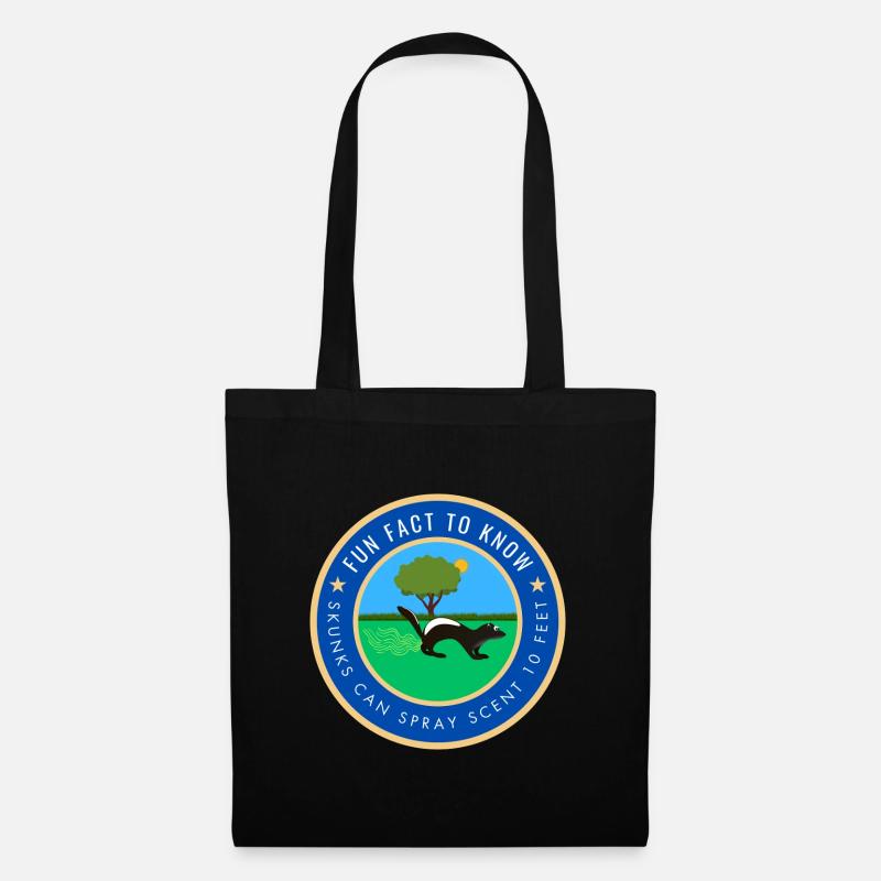 Skunks can spray scent 10 feet - Tote Bag - black