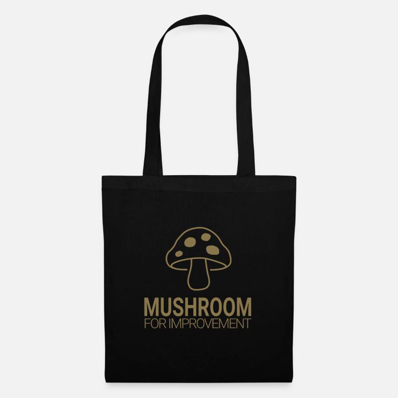 Mushroom for Improvement - Stoffbeutel - Schwarz