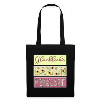 HOBBY GARTEN MANAGERIN MAMA - Stoffbeutel - Schwarz - Vorne