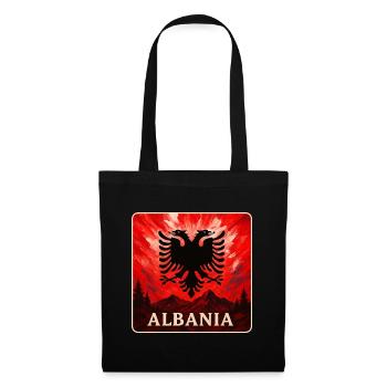 Albania Double Eagle Design - Tote Bag - black - Front