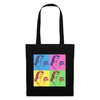 Baking Cake Baking Queen Baking Fairy Baker Pop Art - Tote Bag - black - Front