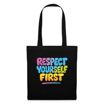 respect yourself first Mental Health & Wellness - Tote Bag - black - Front