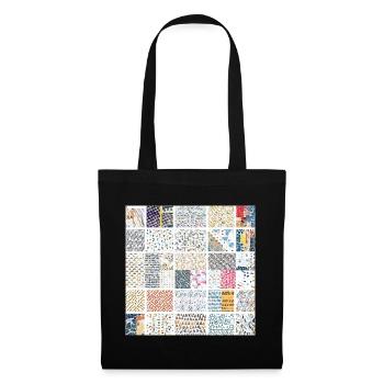 Abstract Mosaic Pattern Art Collection - Tote Bag - black - Front
