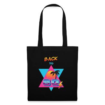 Retour aux années 80 – Sol og Palme - Sac en tissu - noir - Devant