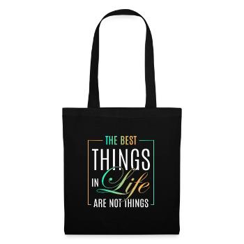 The best things in life - Tote Bag - black - Front