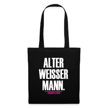 OLD WHITE MAN Design - Tote Bag - black - Front