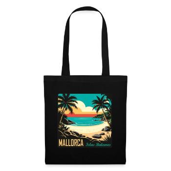 Majorque, Îles Baléares - Sac en tissu - noir - Devant