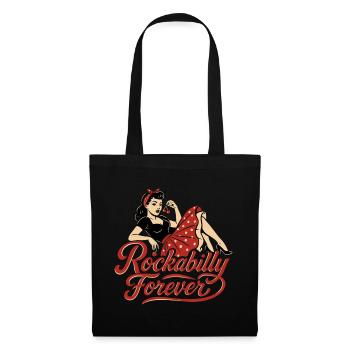 Rockabilly Forever Cherries Wife 50s Gift - Tote Bag - black - Front