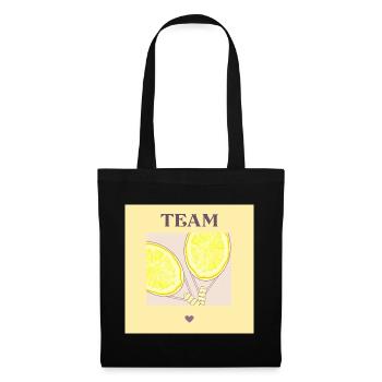 TENNIS D’ÉTÉ - TENNIS PARTNER HEART - Sac en tissu - noir - Devant