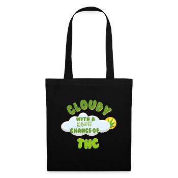 Cloudy THC Celebration Design - Tote Bag - black - Front