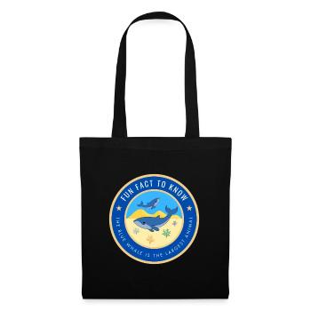 The blue whale is the largest animal - Tote Bag - black - Front