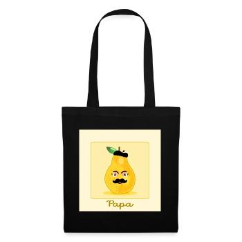 French dad - dad with mustache beard - Tote Bag - black - Front