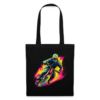 BMX Biker Steamwave - Tote Bag - black - Front