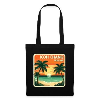 Koh Chang, Thaïlande - Sac en tissu - noir - Devant