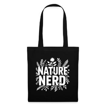 nature nerd fleurs arbres environnement - Sac en tissu - noir - Devant
