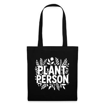 plant person plant love gardening urban garden - Tote Bag - black - Front