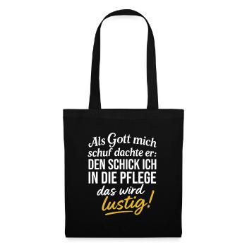 Altenpflege Altenpfleger Pflegepersonal Pfleger - Stoffbeutel - Schwarz - Vorne