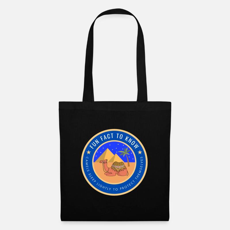 Desert Camel Fact - Tote Bag - black