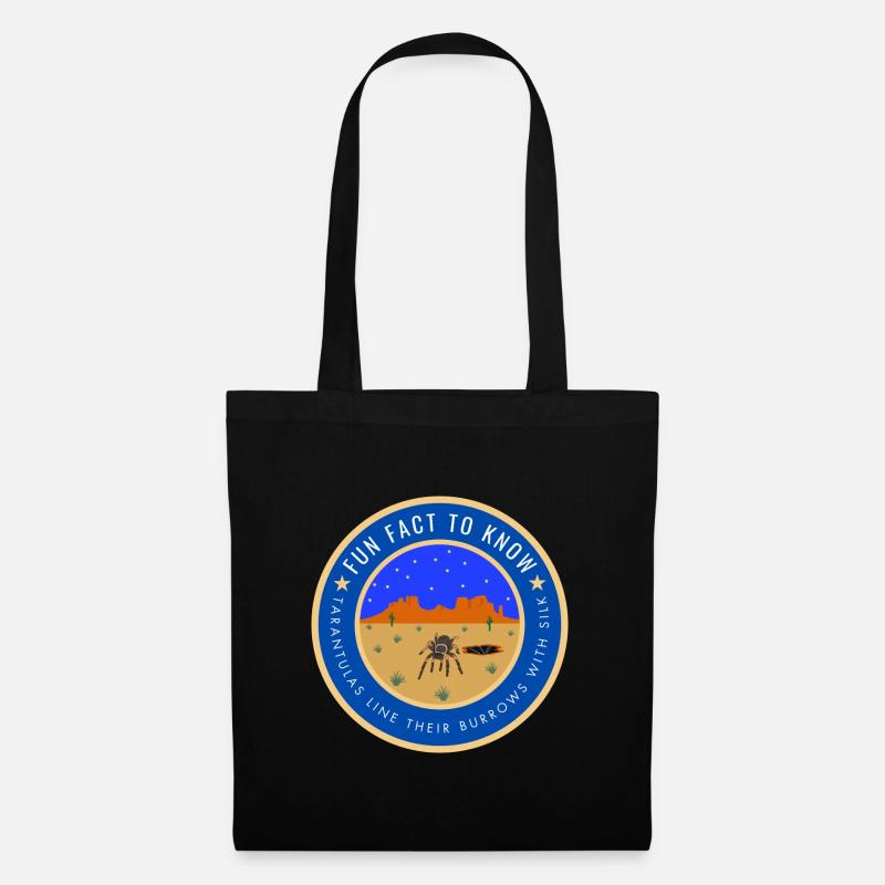 Desert Night Tarantula Fact - Tote Bag - black
