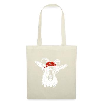 Billy bouc blanc - Sac en tissu - nature - Devant
