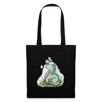 Little Dragon Manuel - Tote Bag - black - Front