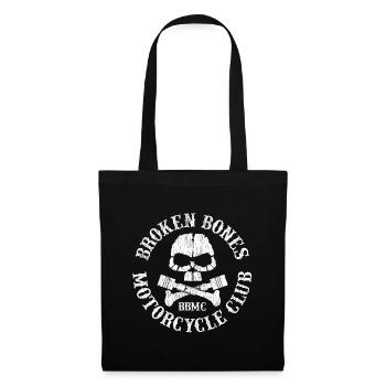 Broken Bones Motorcycle Club Roundel. - Tote Bag - black - Front