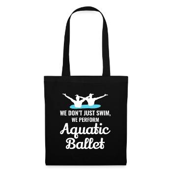Ballet aquatique Natation synchronisée motivante - Sac en tissu - noir - Devant