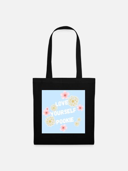 Love Yourself Pookie Design - Tote Bag - black