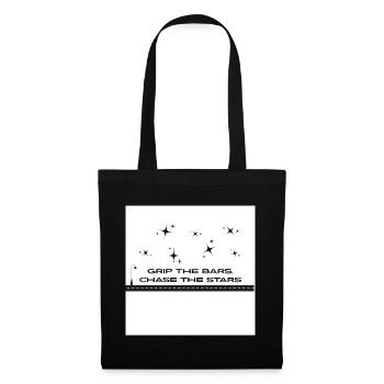 Grip_the_bars _chase_the_stars - Tote Bag - black - Front