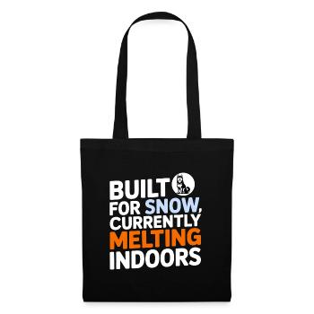 Funny Husky Dog Snow and Heat Quote  - Tote Bag - black - Front