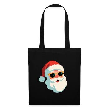 Père Noël décontracté avec lunettes de soleil - Sac en tissu - noir - Devant