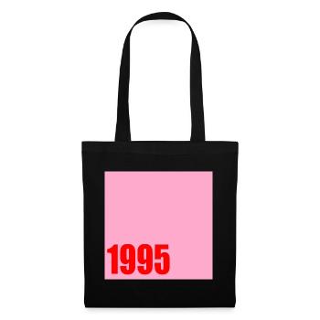 Geburtstag 1995 - Stoffbeutel - Schwarz - Vorne