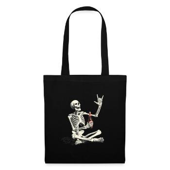 Jupe Squelette - Sac en tissu - noir - Devant