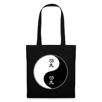 Yin Yang Kung Fu Symbole Design - Sac en tissu - noir - Devant