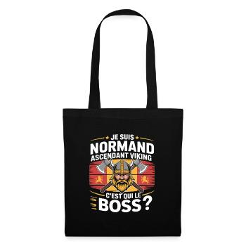 Wikinger Norman Aszendent T-Shirt - Stoffbeutel - Schwarz - Vorne