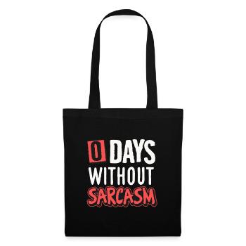 Humorous Sarcasm Motif Design - Tote Bag - black - Front