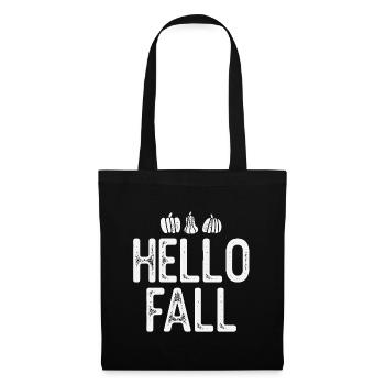 Autumn Pumpkins in Rustic Style - Tote Bag - black - Front