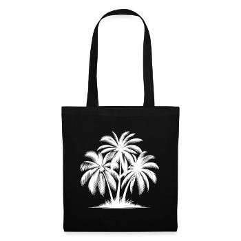 Sonne küsst Palmen Sommer am Palmenstrand - Stoffbeutel - Schwarz - Vorne