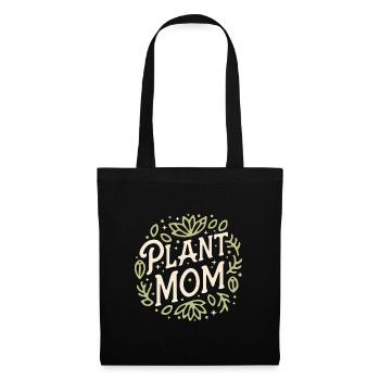 Plante maman jardinier botaniste fille botanique humour - Sac en tissu - noir - Devant