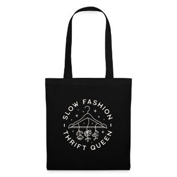 Friperie slow fashion friperie amoureux économe fille - Sac en tissu - noir - Devant