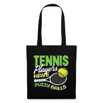 Tennis Players Have Fuzzy Balls - Tote Bag - black - Front