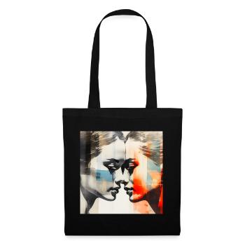 Fusion Colorée Amour Dualité - Sac en tissu - noir - Devant
