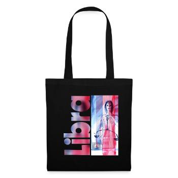 Signe du zodiaque Balance - Sac en tissu - noir - Devant