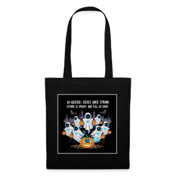 AI Ghosts: Trick or Stream! - Tote Bag - black - Front